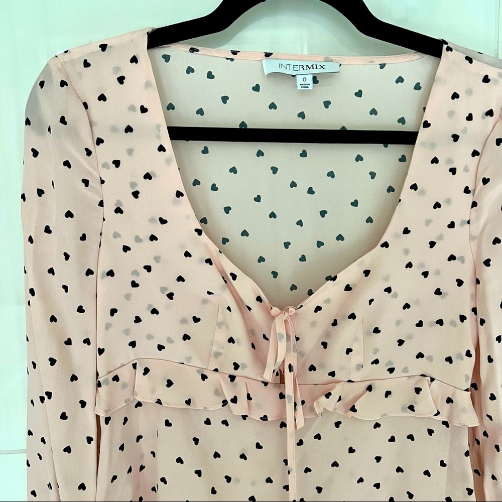 Intermix Pink Silk Blouse